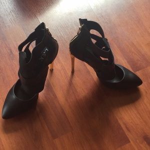 Black & Gold Heels